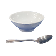 Plato de loza sopero blanco 25 onz