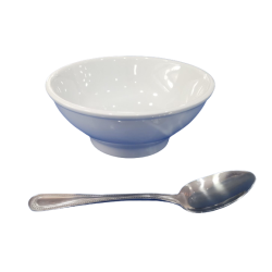 Plato de loza sopero blanco 25 onz