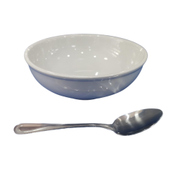 Plato de loza sopero blanco 35 onz