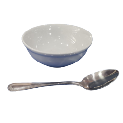 Plato de loza sopero blanco 15 onz