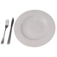 Plato de loza para pasta 11" (15.5 oz) blanco