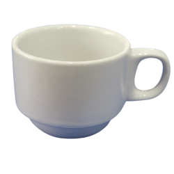 TAZA DE LOZA EXPRESSO APILABLE DE 3 OZ BLANCO RADFORD
