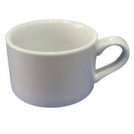 TAZA DE LOZA APILABLE DE 6 OZ BLANCO RADFORD