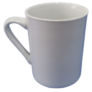 Taza de loza mug blanca 8 3/4 onz