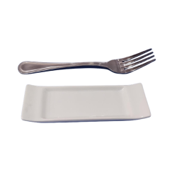 Mini tray de loza para barra de mantequilla 2" x 5.5"