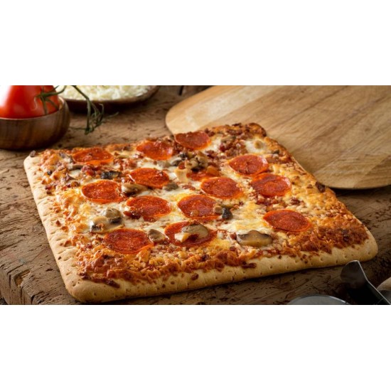 Molde para pizza cuadrado con antiadherente de 16" x 16"