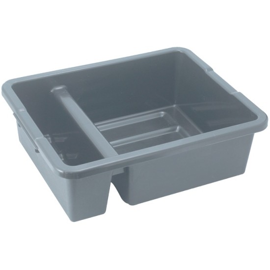 Caja plástica con División para transportar platos de 7 gris