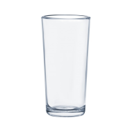 VASO DE VIDRIO MEDIA LUNA