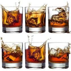 VASO DE VIDRIO ROQUERO LISO