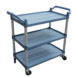 Carrito plástico para servicio Gris Grande GP