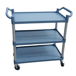 Carrito plástico para servicio Gris Grande GP