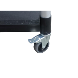 CARRITO DE SERVICIO PLASTICO NEGRO GP