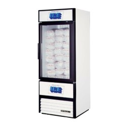 Freezer industrial de una puerta de vidrio para bolsas de hielo True