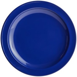 Plato de melamina redondo de 7 AZUL