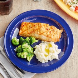 Plato de melamina redondo de 10" AZUL