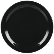 Plato de melamina redondo de 7" NEGRO