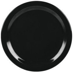 Plato de melamina redondo de 9" NEGRO