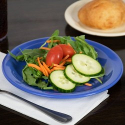 Plato de melamina redondo de 7 AZUL