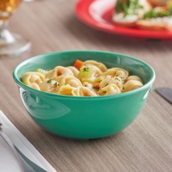 Plato de melamina sopero de 15 oz Verde
