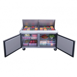 Mesa de preparación fría Mega de 60" Dukers