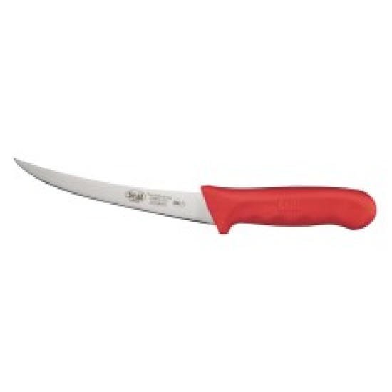 Cuchillo deshuezador curvo de 6" rojo