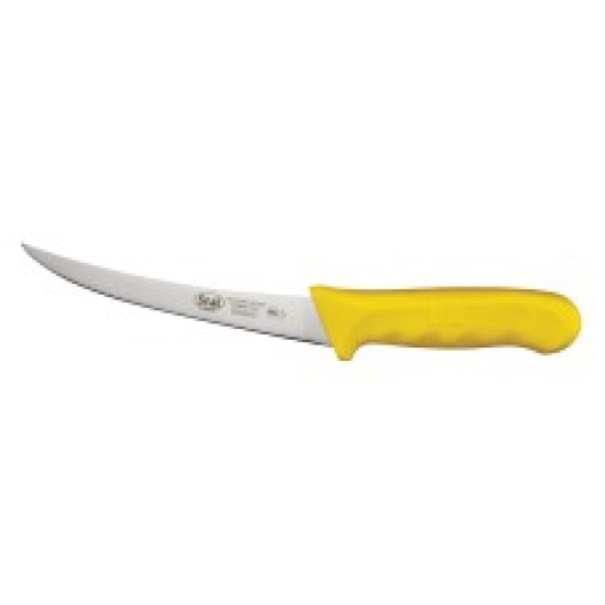 Cuchillo deshuezador curvo de 6" amarillo