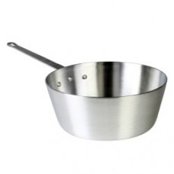 Olla de aluminio para salsa de 7 qts