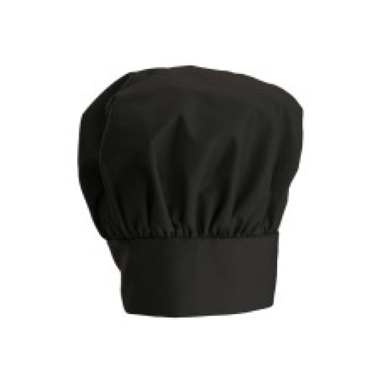 Gorro de tela para chef negro