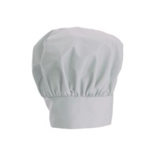 Gorro de tela para chef blanco