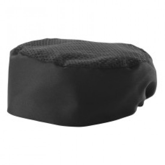 GORRO DE COCINERO VENTILADO NEGRO (REGULAR Y XL)