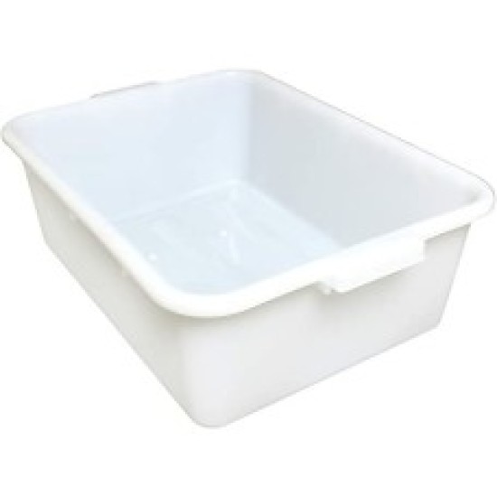 Caja plástica para transportar platos de 7 blanca