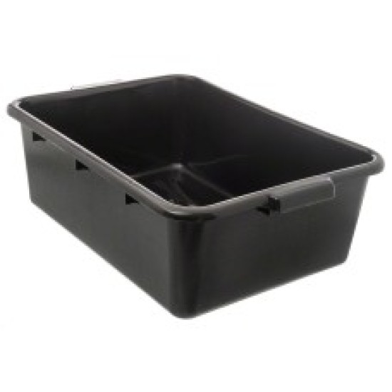 Caja plástica para transportar platos de 7 negra