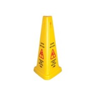 Rotulo plástico tipo cono para piso mojado