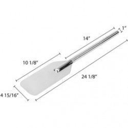 Paleta de acero inoxidable de 24