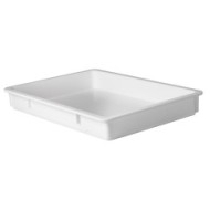 Bandeja plástica para masa de pizza de 17.5" x 25.5" x 3"