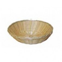 Cesta de mimbre redonda