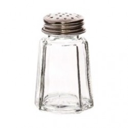Salero de vidrio tipo hongo de 2 oz
