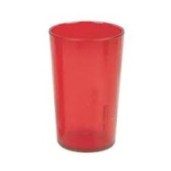 Vaso acrilico de 8 oz rojo