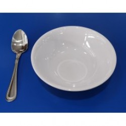 Plato de melamina sopero de 52 oz blanco