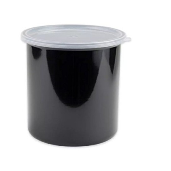 Deposito plastico para guardar alimentos 1.2 lt negro
