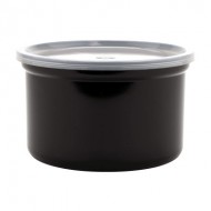 Deposito plastico para guardar alimentos 1.5 lt negro