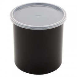 Deposito plastico para guardar alimentos 2.7 lt negro