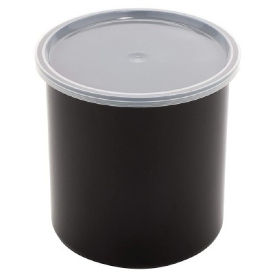 Deposito plastico para guardar alimentos 2.7 lt negro