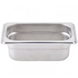 Bandeja de Acero Inoxidable de 1/9 X 2”