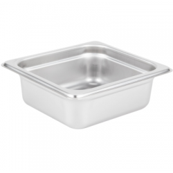 Bandeja de Acero Inoxidable de 1/6 X 2”