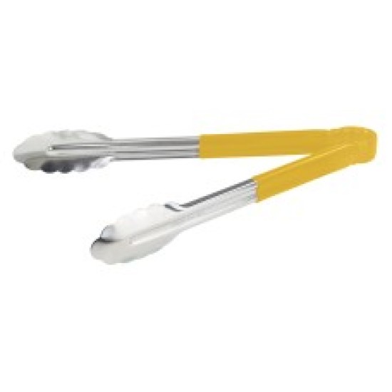 Pinza de Acero Inoxidable Mango Amarillo de 12”