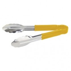 Pinza de Acero Inoxidable Mango Amarillo de 9”